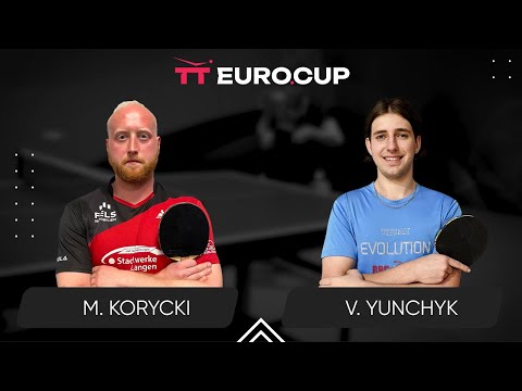 12:50 Michal Korycki - Valentyn Yunchyk 11.04.2024 TT Euro.Cup Final Elite. TABLE 3