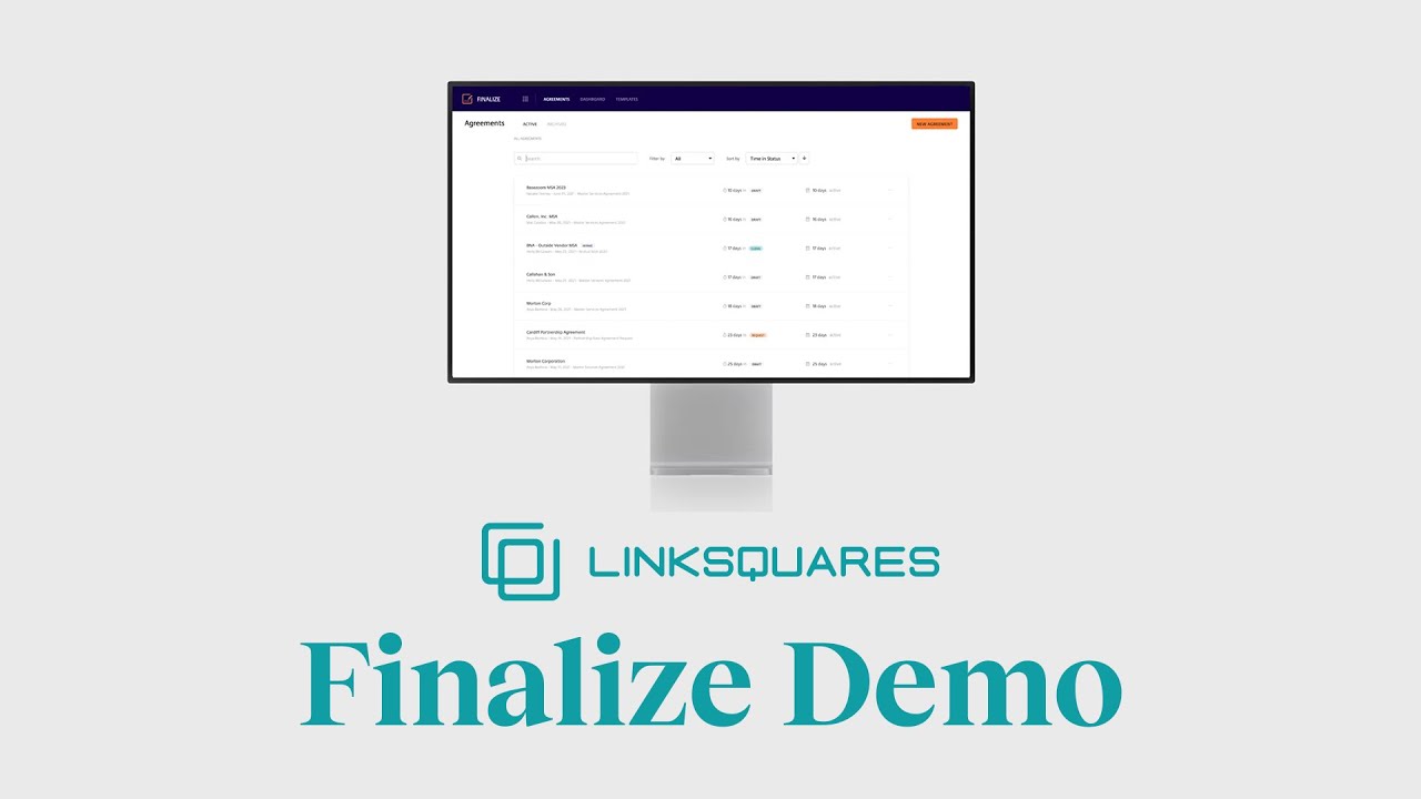 Demo: LinkSquares Finalize