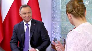 Wywiad z Prezydentem RP Andrzejem Dudą dla Myślenice iTV