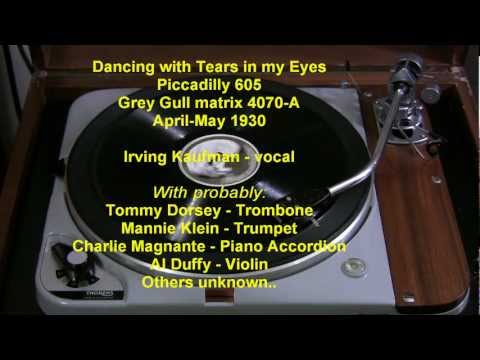 SAM LANIN STUDIO BAND "Dancing with Tears in my eyes" Take A, Piccadilly 605