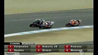 Download lagu Casey Stoner 2006 - Sorpasso all'esterno su Roberts - Laguna Seca mp3