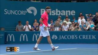 David Ferrer v Bernard Tomic highlights (1R) | Brisbane International 2017