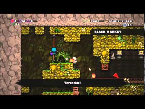 Spelunky - Hired Hand does not want you to do an Eggplant run