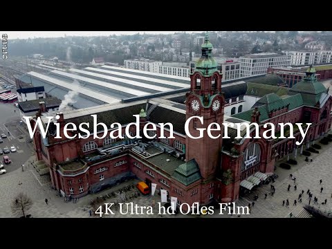 Wiesbaden Germany  2023 -Drone Video 4k Ultra hd ) Musique Relaxante et Motivant