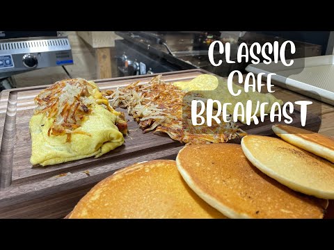 HASHBROWNS, PANCAKES AND OMELETTS ON THE BLACKSTONE GRIDDLE ] A TRUE CLASSIC CAFE BREAKFAST