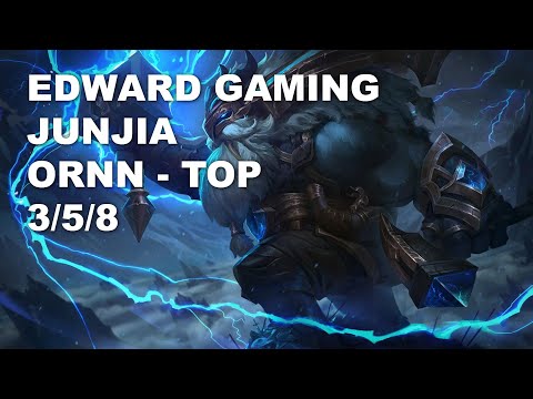 EDward Gaming JunJia Top Ornn vs Sett - KR Challenger Patch 10.9