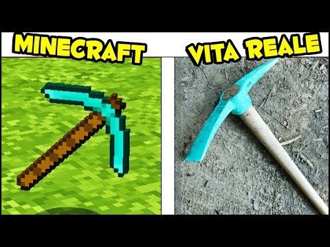 PICCONE di DIAMANTE nella VITA REALE! Minecraft ITA