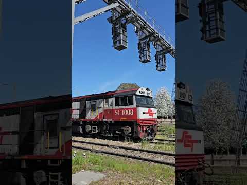 Locomotives SCT008 & SCT011 at Junee, NSW, Australia.