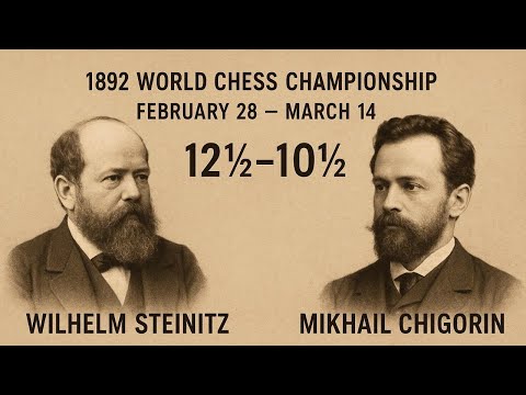Steinitz vs Mikhail Chigorin | World Chess Championship 1892-Legendary Battle in Havana (Games 1–5)