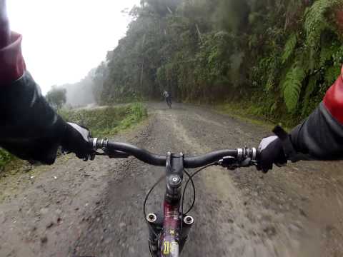 Bike Downhill in Death Row, Coroico, Bolivia