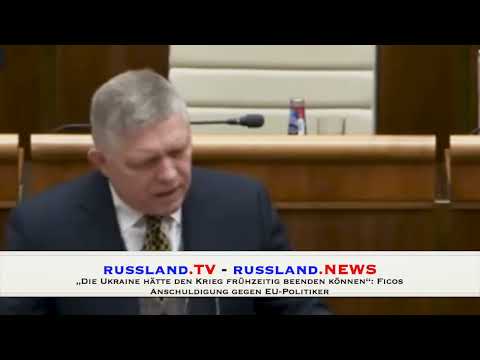 „Die Ukraine hätte den Krieg frühzeitig beenden können“: Ficos Anschuldigung gegen EU Politiker