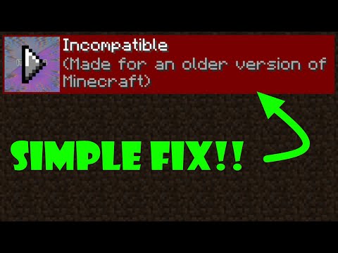 FIX: Incompatible - Made For An Older Version Of Minecraft (Tutorial) Texture Pack