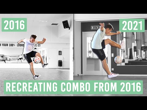 RECREATING A FAILED COMBO FROM 2016 - Football Freestyle Training Vlog