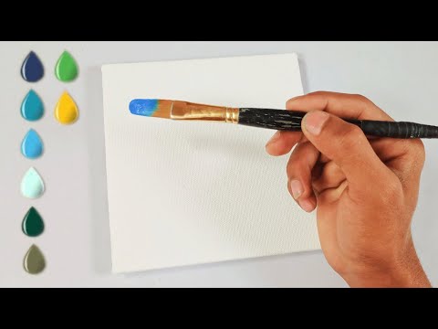 Picking Flowers In Spring / Acrylic Painting Techniques