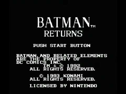 batman returns nes codes