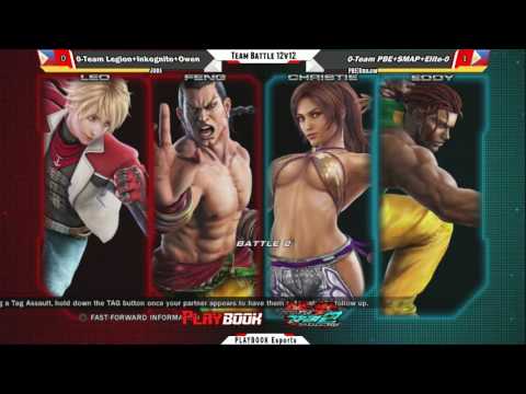 [ PlayBookTV Tekken Tag 2 Tournament 8.14.16 ] Team Legion+Inkognito VS Team PBE+SMAP+ELITE Part 1