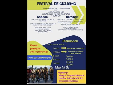 FESTIVAL DE CICLISMO - LA PALOMA ROCHA - 2/11/2025