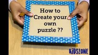 Easy DIY Puzzle For Kids || Make Your Own Puzzle