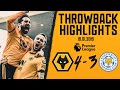 Diogo Jota Hat Trick In A Premier League Classic Wolves 4 3 Leicester City Throwback Highlights