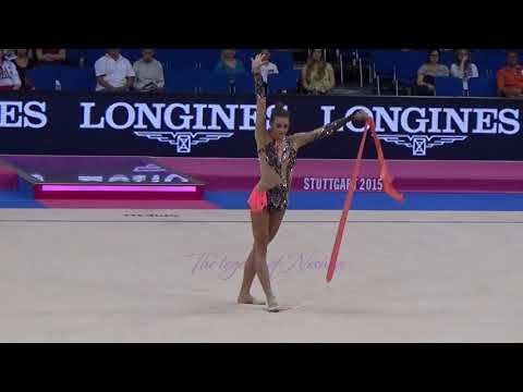 Monika MICKOVA (CZE) ribbon - 2015 Stuttgart worlds Qualifs