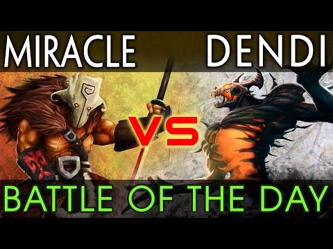 Dota 2 - Miracle JUG vs Dendi Shadow Fiend - Battle Of The Day #2