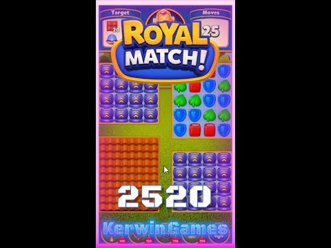 Royal Match Level 2520 - No Boosters Gameplay