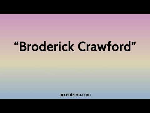 Pronounce "Broderick Crawford" - Brazilian accent vs. native U.S.