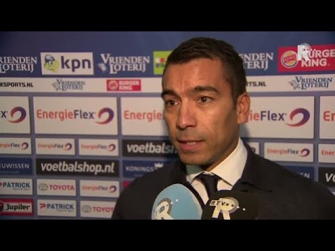 Giovanni van Bronckhorst na afloop van NEC - Feyenoord