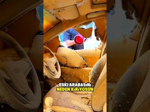 20 Yıllık Arabayı Yepyeni Yaptı! 😱🚗🔥 #shorts