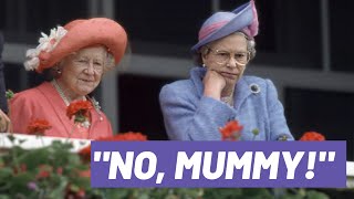 "No, mummy!" Queen Elizabeth II private moment with the Queen Mother