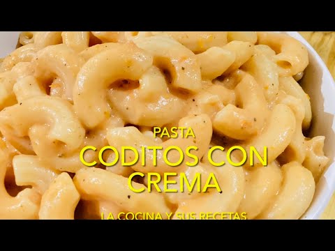 SOPA O PASTA DE CODITOS CON CREMA