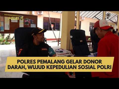 POLRES PEMALANG GELAR DONOR DARAH, WUJUD KEPEDULIAN SOSIAL POLRI
