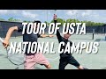 Tennis Patrol Tours USTA National Campus | First time playing on clay courts | My nephew co-hosts!