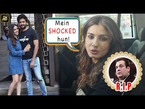 'Chocolate मिला?' Papz TEASE Genelia & Riteish, Raveena Offers Condolences To Rajiv Kapoor's Family