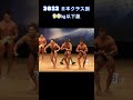 2022年日本ボデイビル ポーズダウン 90㎏以下級 榎田選手 神田選手 春田選手#shorts #ボディビル #jbbf