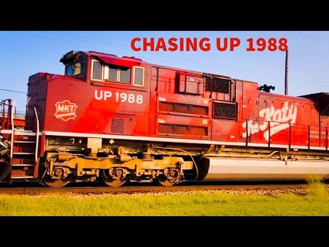 The Great Chase Of UP 1988 (The Katy) Railfanning Wichita's S Junction And Downtown Topeka Kansas!