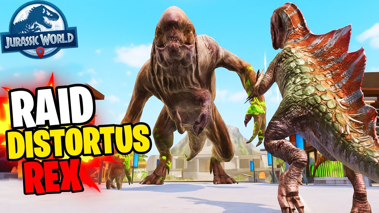 SOLO está ESTRATEGIA le GANA 🡺 DISTORTUS REX RAID | Jurassic World Alive