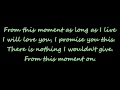 From This Moment On lyrics - Shania Twain ft. Bryan White