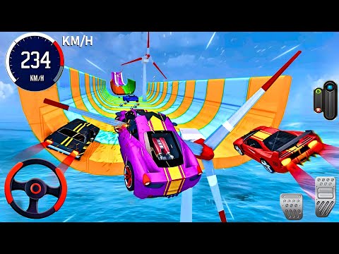 Mega Ramp Cars Jump & Crashes Drive 3D - Extreme Car Beam Jump Demolition Derby : Android Gameplay