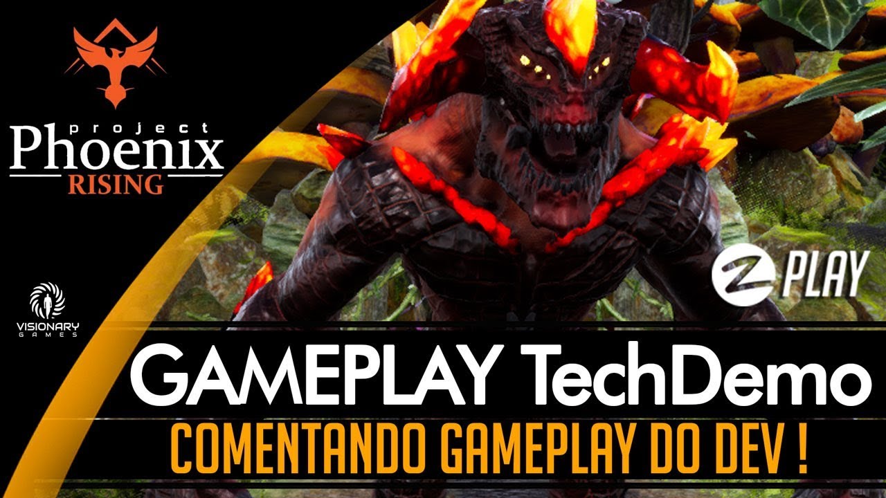 PROJECT PHOENIX RISING 🔴 COMENTANDO GAMEPLAY DO DEV EM MAIO DE 2018 !! VISIONARY GAMES