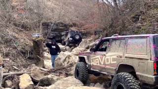 Jeep XJ on widow Maker near Slade KY