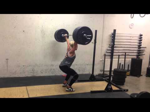 OHS from rack: 111 x 1 rep by Ragnheidur Sara Sigmundsdóttir