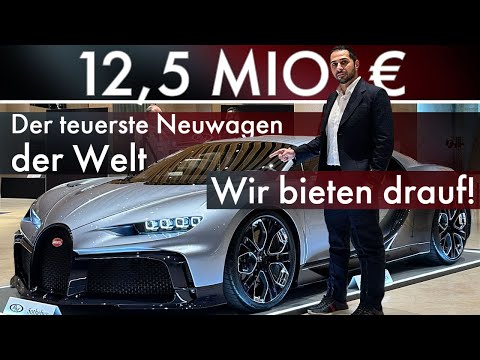 €12.5 million! We are bidding on the most expensive new car in the world! Bugatti Chiron Profilée