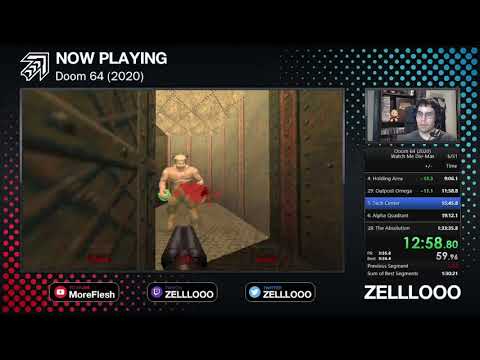 Doom 64 (2020) Speedrun - Watch Me Die-Max (1:32:49)