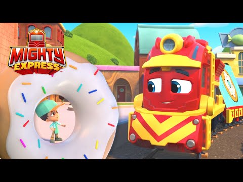 Donut Day with Freight Nate +MORE 🍩 | Mighty Express Clips | Cartoons for Kids