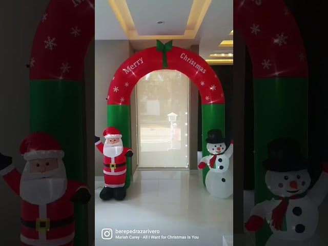 Vídeo relacionado con 182 cm Santa Ride on Dinosaur Inflable con LED Incorporado Inflables inflables para Fiesta de Navidad Interior, Exterior, Patio, jardín, césped Decoración de Invierno