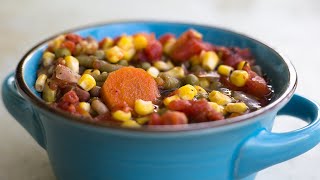 Pressure Cooker Vegetable Soup ~ Ninja Foodi Recipe
