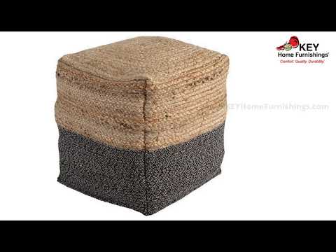 Ashley Sweed Valley Pouf A1000422 | KEY Home