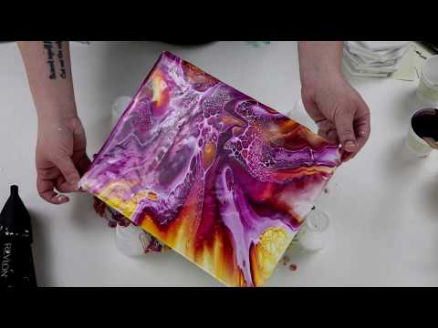 (449) My FAVORITE Colors!! SheleeArt Bloom Technique, Acrylic Pouring Video