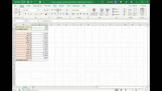 How to calculate annualized returns from monthly returns in Excel